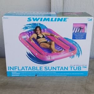 Swimline Suntan Tub Pool Float Lounge Adul…